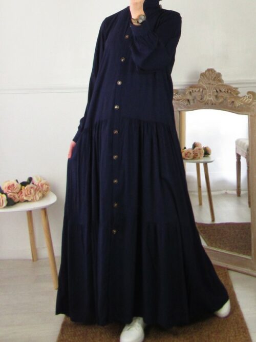 Robe Inès - Bleu nuit