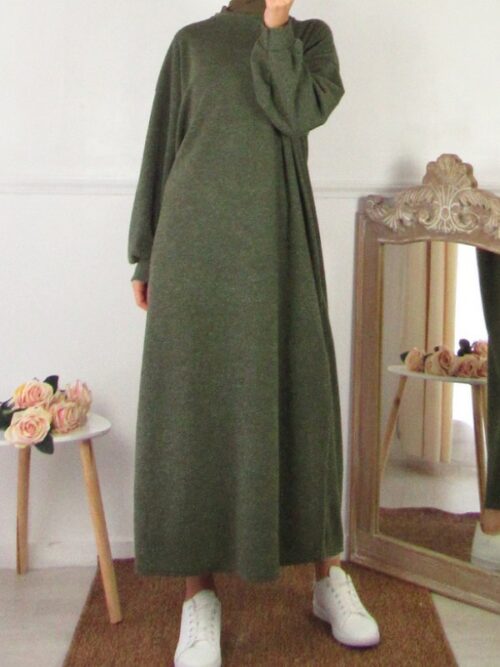 Robe Eline - Vert kaki