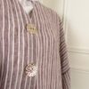 Robe Line - Marron/Blanc