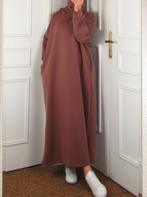 Robe Sweat avec poches - Moka