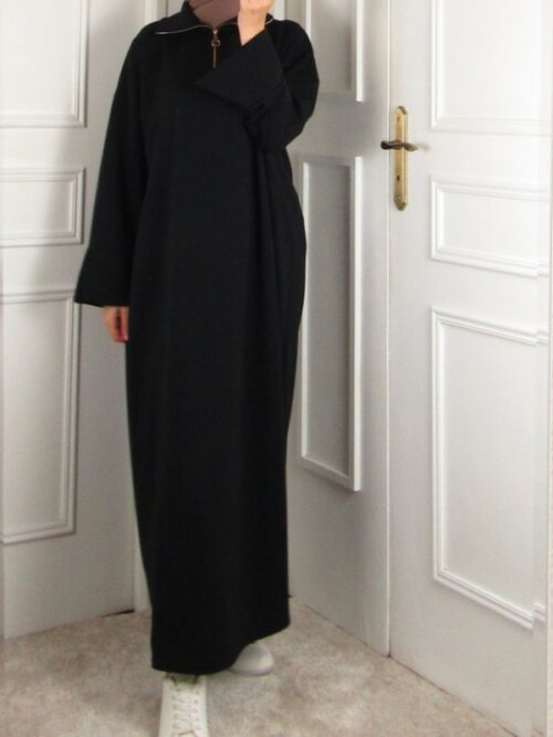 Robe zippée - Noir