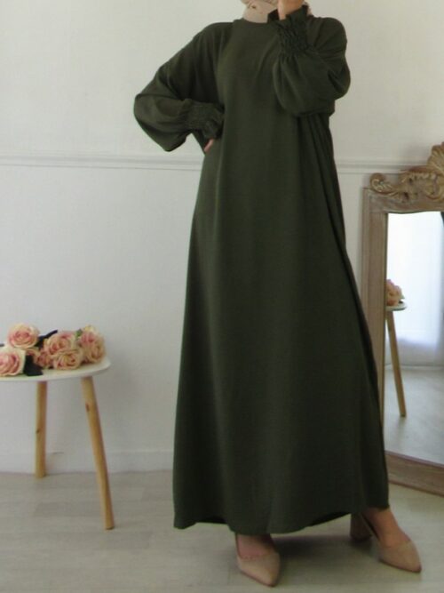 Robe Yasna - Vert kaki