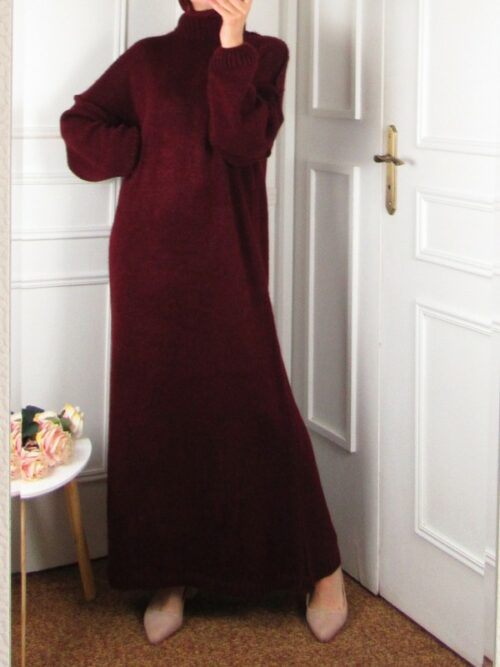Robe pull Selma - Bordeaux