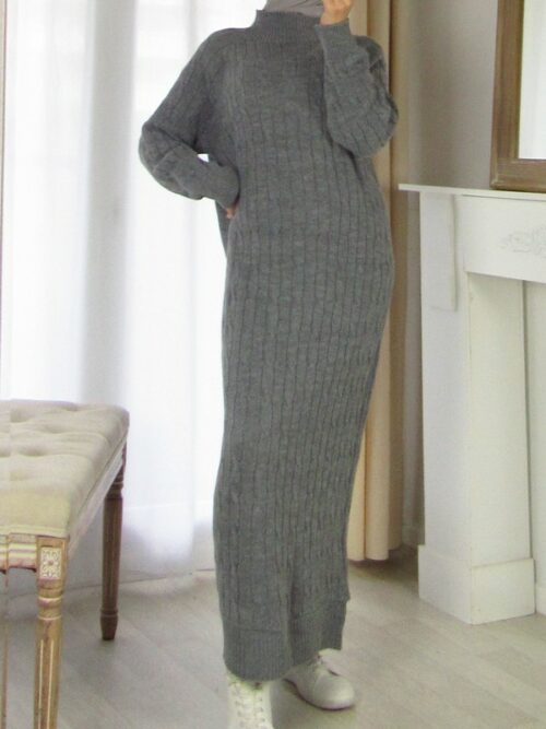 Robe pull - Gris souris