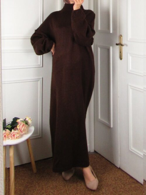 Robe pull Selma - Marron