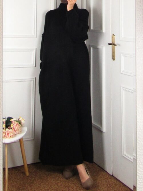 Robe pull Selma - Noir