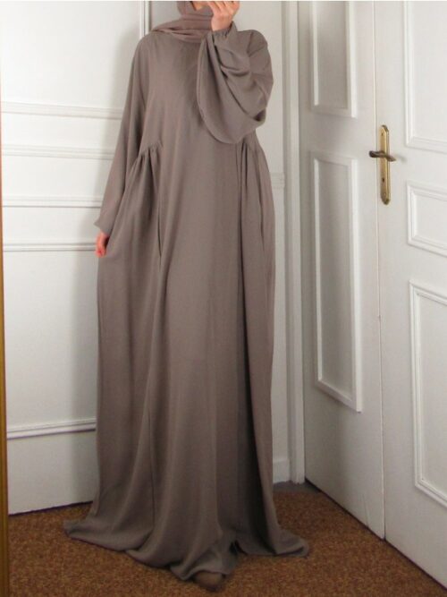 Robe grande taille - Taupe