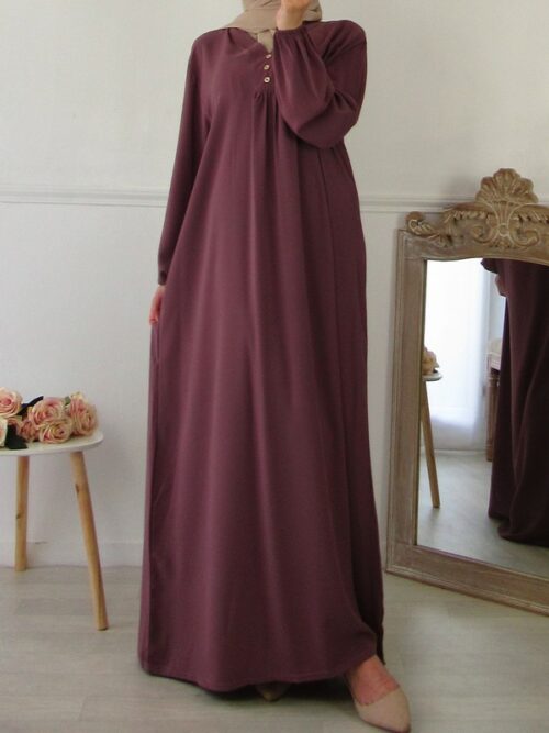 Robe Noura - Mauve