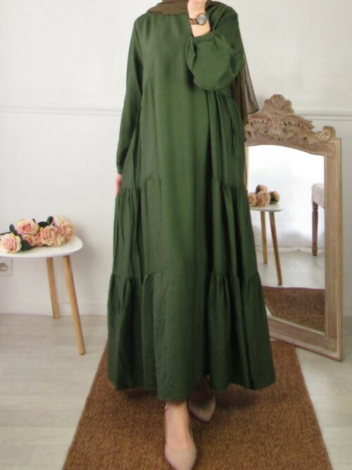 Robe Selma - Vert kaki