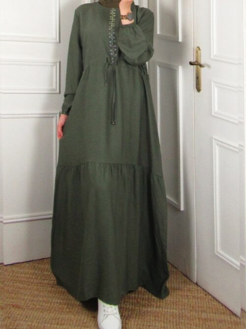 Robe Selma - Vert kaki