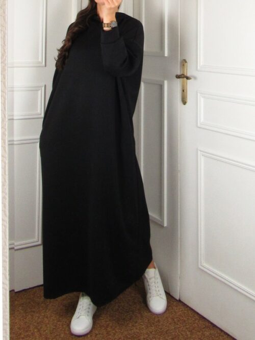 Robe Sweat avec poches - Noir