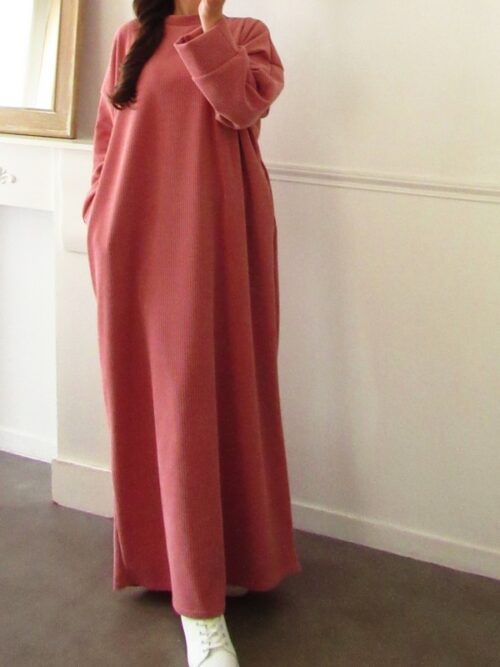 Robe Velours - Rose