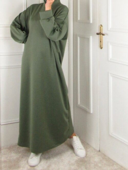 Robe à capuche - Vert kaki