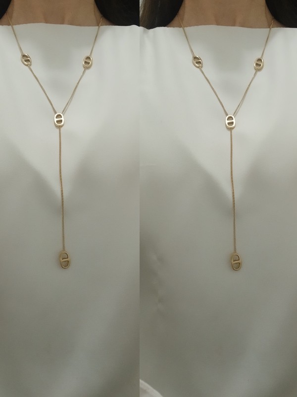 Sautoir en Y - Doré