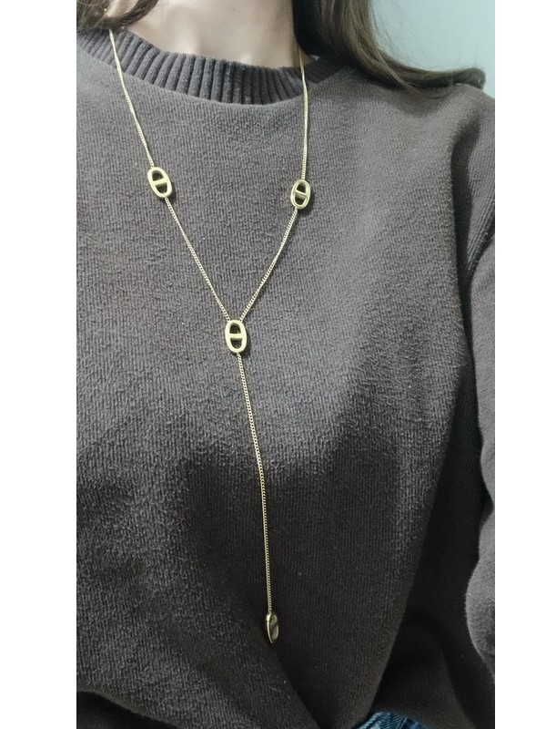 Sautoir en Y - Doré