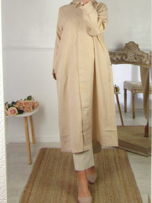 Chemise ample - Beige