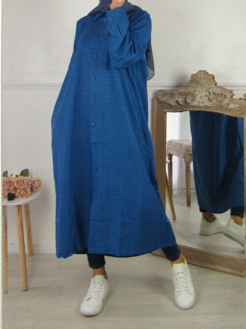 Chemise ample - Bleu jean