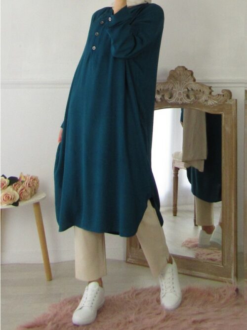 Tunique Léa - Bleu canard