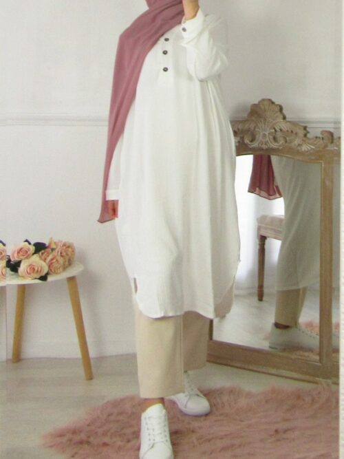 Tunique jersey - Blanc