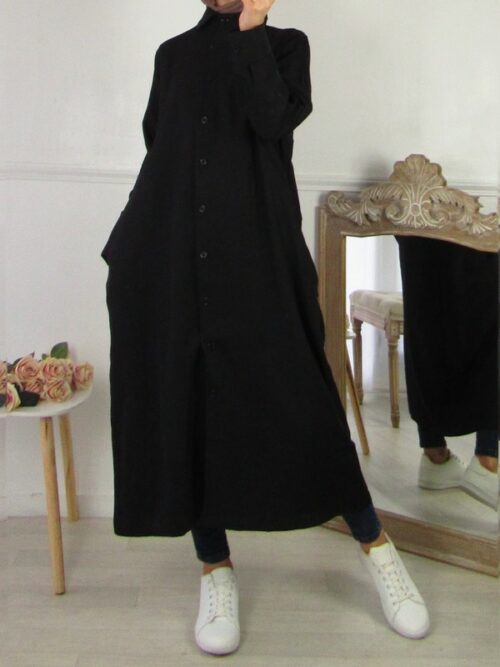 Chemise ample - Noir