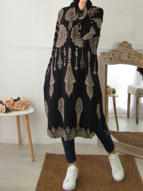 Tunique à imprimé - Noir