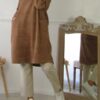 Tunique en velours - Camel